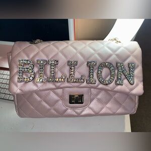 Elegant Quilted Pink Shoulder Bag